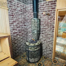 Чугунная печь для бани Искандер ЗК 16 (П2) Ураган