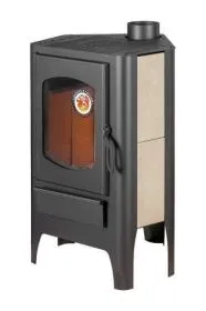 Печь-камин Бавария ЭКО угловая с плитой