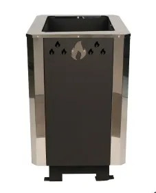 Банная печь Грация 20 с дверкой ДТГ-8АС с-я КУЗБАСС 8мм