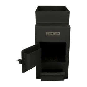 Банная печь Огонь с тоннелем 18 куб.м. МД с-я КУЗБАСС 8мм