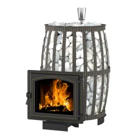 Чугунная банная печь Легенда Русский пар Ковка 18 (240)