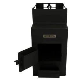 Банная печь Огонь с тоннелем 22 куб.м. МД