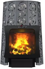 Стальная банная печь Violet Steel Long Window Max (Камень 100 кг)