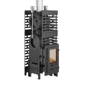 Чугунная банная печь ASTON Шторм Турбопар б/в