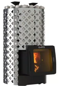 Стальная банная печь Violet World Steel Romb Short Window Max Pro