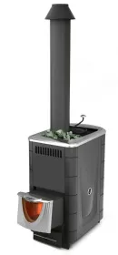 Банная печь Скоропарка 2017 Inox ДН Б антрацит