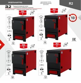 Твердотопливный котел R2 9 кВт