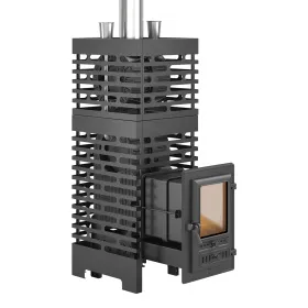 Чугунная банная печь ASTON Шторм Турбопар Long