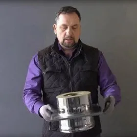 Площадка монтажная (AISI 430 + нерж./2.0) Ф250х350