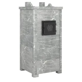 Печь Эверест "Легкий пар Профи" каменка «по-серому», Талькохлорит, S-50 мм Б/В