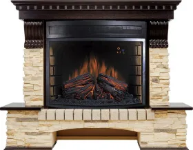 Каминокомплект Pierre Luxe угловой - Темный дуб / Сланец (Высота 1045мм) с очагом Dioramic 28 LED FX Каминокомплект Pierre Luxe угловой - Темный дуб / Сланец (Высота 1045мм) с очагом Dioramic 28 LED FX