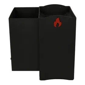 Банная печь Огонь с баком (прав) 12 куб.м. МД с-я КУЗБАСС 8мм