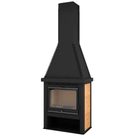 Стальная печь-камин Рейнджер 712