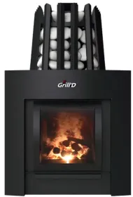 Стальная банная печь Cometa Vega 350 Window Max Pro