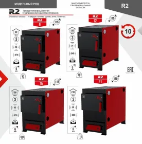 Твердотопливный котел R2 21 кВт