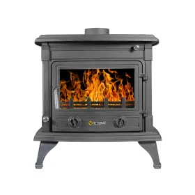 Чугунная печь-камин Везувий AST-13 Антрацит