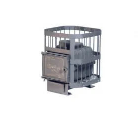 Чугунная банная печь Сибирь 15 чугунная дверца без ВТК сетка Чугунная банная печь Сибирь 15 чугунная дверца без ВТК сетка