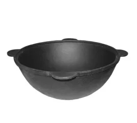 Чугунный узбекский казан 8 литров Круглое дно ф 350 мм Чугунный узбекский казан 8 литров Круглое дно ф 350 мм