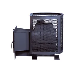 Чугунная банная печь Сибирь 20 панорамная дверца сетка Чугунная банная печь Сибирь 20 панорамная дверца сетка