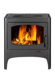 Печь-камин Бавария ЭКО с плитой две конфорки