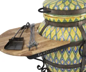 Керамический тандыр Восточный  Цвет Зеленый с узором
