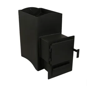 Печь банная Огонь с тоннелем и баком(прав) 18 куб.м. МД с-я КУЗБАСС 8мм