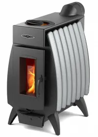 Отопительная печь Огонь-Батарея 7 антрацит-серый металлик