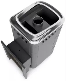 Банная печь Уренгой 2018 Inox БСЭ антрацит