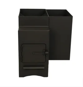 Банная печь Огонь с тоннелем и баком (прав) 18 куб.м. МД