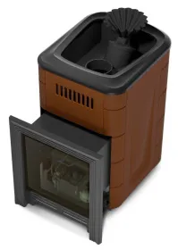 Банная печь Таймыр Мини 2017 Inox БСЭ ЗК терракота