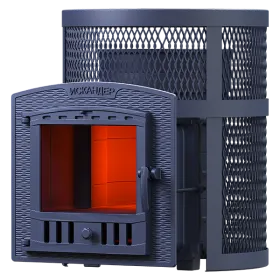 Чугунная банная печь Искандер 25 (П2) в сетке