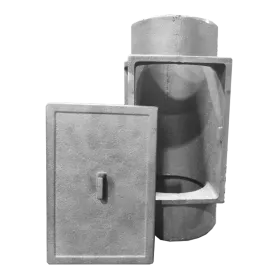 Чугунный патрубок с ревизией ПР-130х300