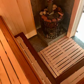 Чугунная банная печь AVANGARD ЗКН 25 (П2) Ураган в круглой сетке