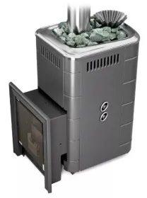 Банная печь Таймыр 2017 Carbon БСЭ ЗК ТО антрацит