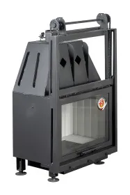 Каминная стальная топка Альфа 700 К с контргрузом