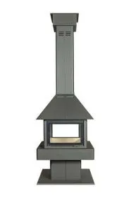 Печь-камин Эклипс островной гигант