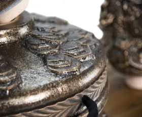 Керамический тандыр Шелковый Путь цвет Шоколадный, откидная крышка