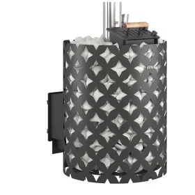 Чугунная банная печь ЭТНА 24 (Панорама) Закрытая каменка