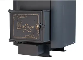 Чугунная банная печь Сибирь 15. Чугунная дверца с ВТК (конвекционная) Чугунная банная печь Сибирь 15. Чугунная дверца с ВТК (конвекционная)