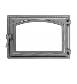 Чугунная каминная дверка ВЕЗУВИЙ 230 (не крашенная, без стекла)