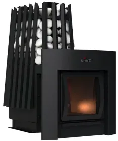 Стальная банная печь Cometa Vega 350 Window Max