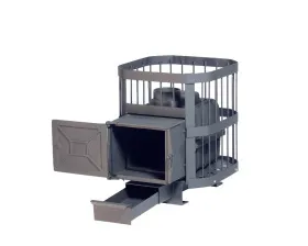 Чугунная банная печь Сибирь 15. Чугунная дверца с ВТК (сетка) Чугунная банная печь Сибирь 15. Чугунная дверца с ВТК (сетка)