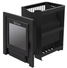 Стальная банная печь Сетка 14 Панорама