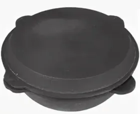 Чугунный узбекский казан с крышкой сковородкой 8 литров ф 350 мм Чугунный узбекский казан с крышкой сковородкой 8 литров ф 350 мм