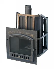 Премиальная банная печь Сибирь 40 ЗК дверка 700х700 в сетке Премиальная банная печь Сибирь 40 ЗК дверка 700х700 в сетке