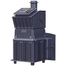 Чугунная банная печь Grom 80 (П2) Президент 1320/60 Серпентинит