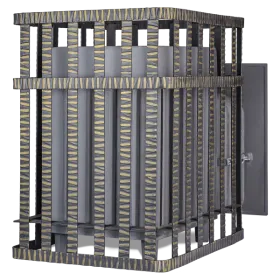 Чугунная банная печь Гроза 24 (П) в сетке