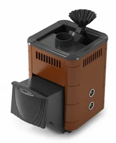 Банная печь Гейзер Микра 2017 Inox ДА ЗК ТО терракота