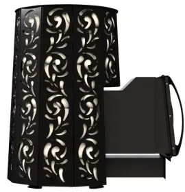 Стальная банная печь Violet Long Window Max Pro