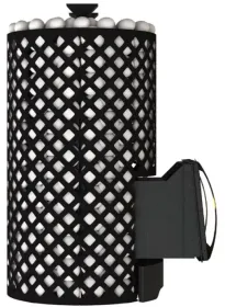 Стальная банная печь Violet World Romb Short Window Max Pro